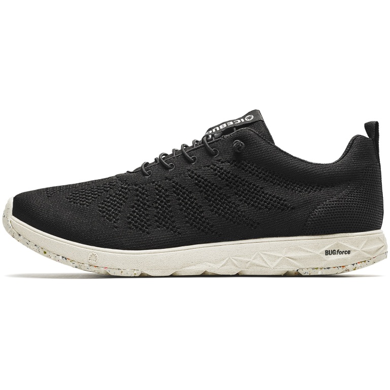 Icebug Sneaker Eli RB9X (3D-Mesh, elastische Kordeln erleichtern An- und Ausziehen) schwarz/weiss